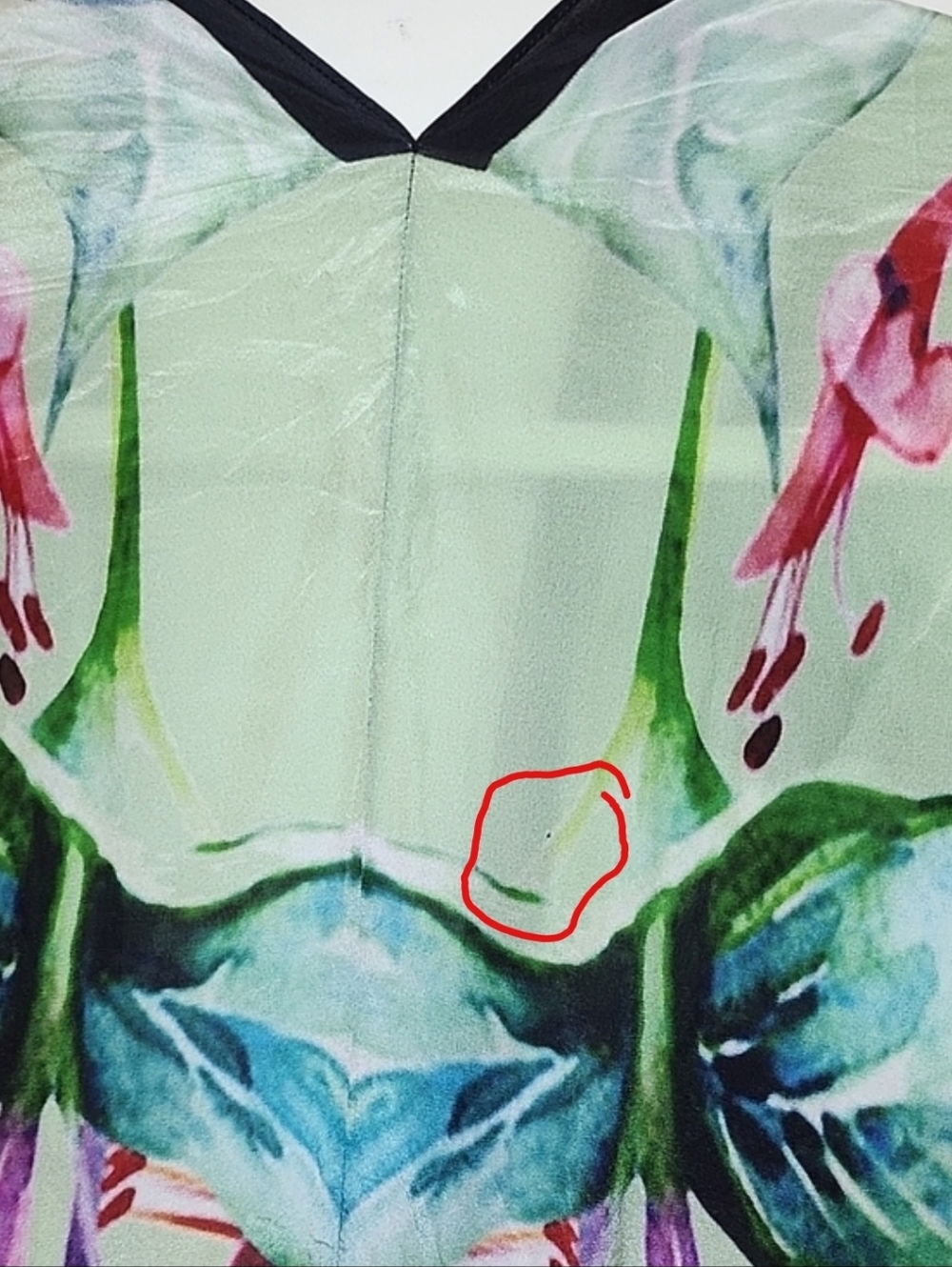 Soft Surroundings Emerald Isle silk topper tropical-themed open-front kimono S/M - Picture 6 of 16
